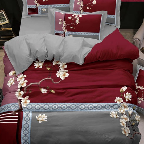 Roman Collection King Size Bed Sheet Set with Pillow Covers for Double Bed by Florida